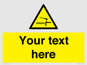 Custom warning water cannon